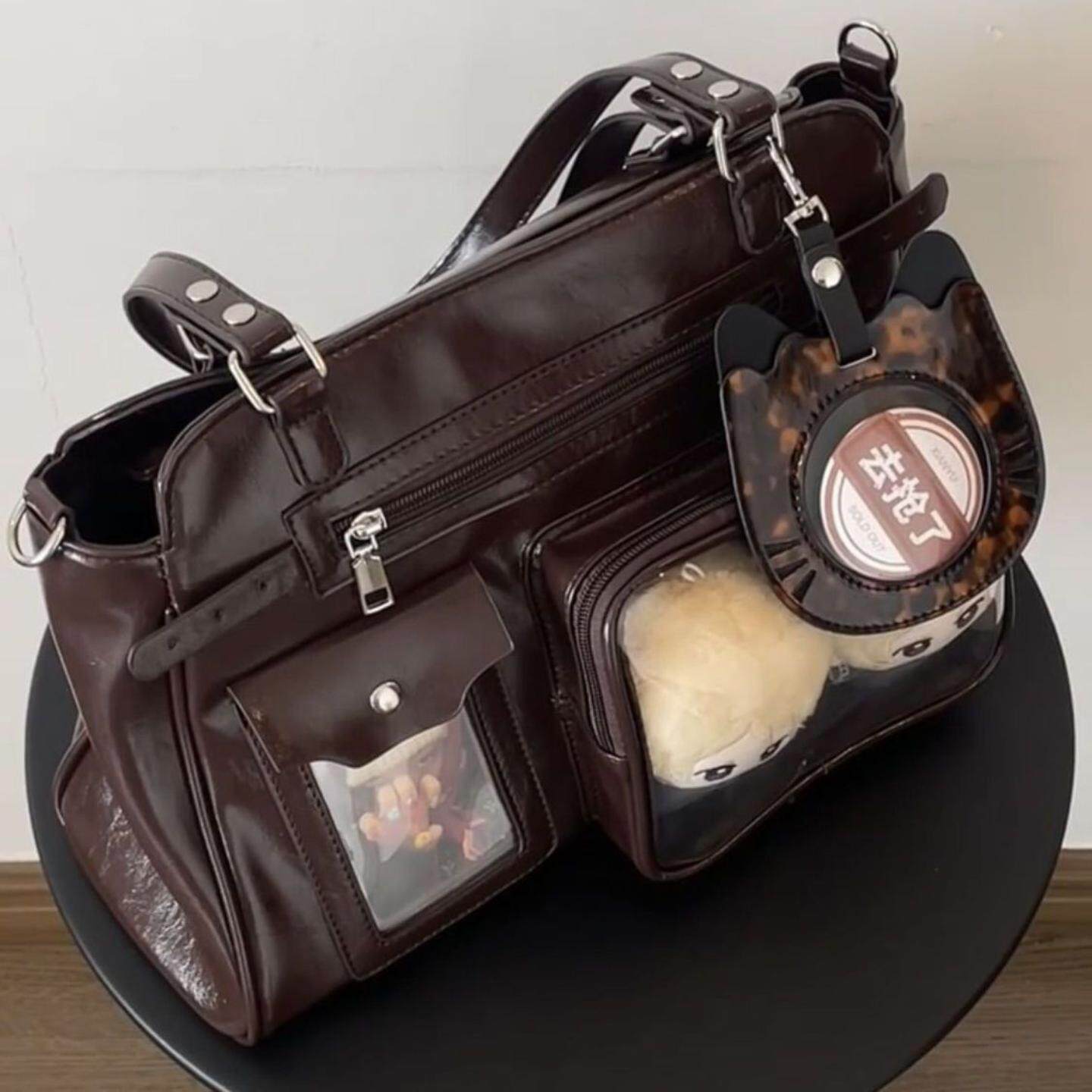 新款暗格复古机车痛包包包单肩小众斜挎包不撞款大容量通勤女