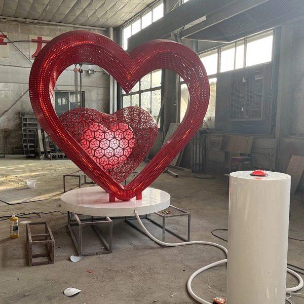 商场景区情人节爱心活动道具互动爱心互动灯光装置美陈道具制作,商业/办公家具,商业美陈,淘宝优惠券,粉丝福利购,淘宝优惠卷