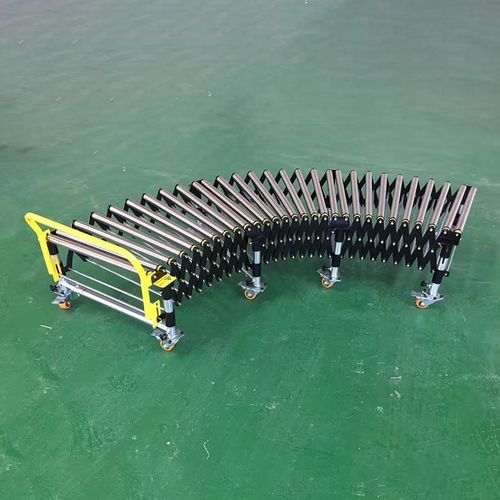 无动力输送机滚筒传送带卸货神器伸缩机货卸滑梯折叠转弯机流水线