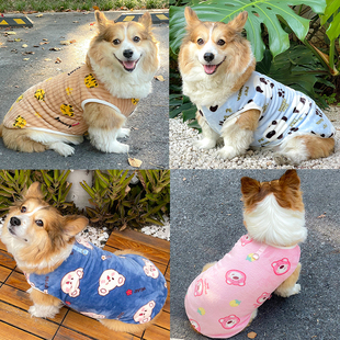 宠物衣服秋冬新款柯基法斗比熊雪耐瑞厚衣服加绒全新狗用品冬装潮