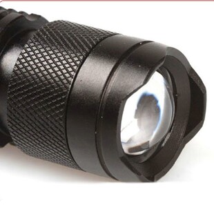 迷你变焦强光手电14500/5号电池两用超亮充电电筒小型远射手电筒