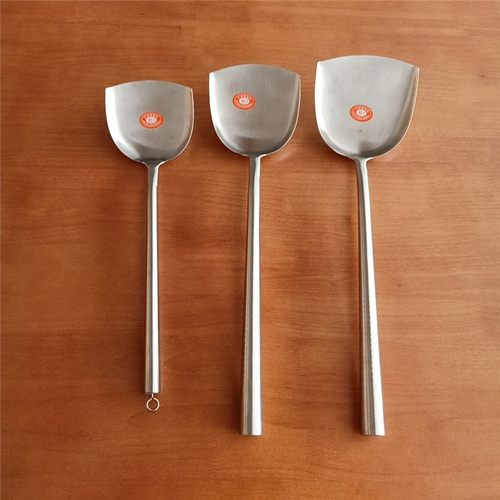 不锈钢无涂层 传统老式 手工 锅铲加厚 炒菜铲包邮