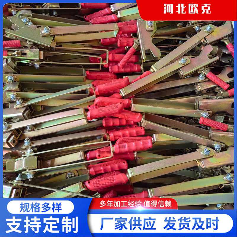 厂家供应钢筋拉紧器 弹簧夹卡扣 工厂建筑脚手架 平板扣快速夹