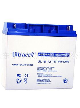 Ultracell蓄电池UL17-12 免维护铅酸12V17AH机房UPS电源 直流屏