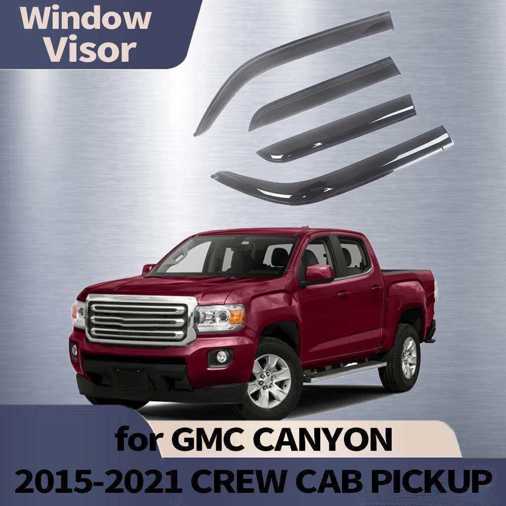 适用吉姆西GMC CANYON 2015-2021 CREW CAB晴雨挡侧窗导流板雨眉
