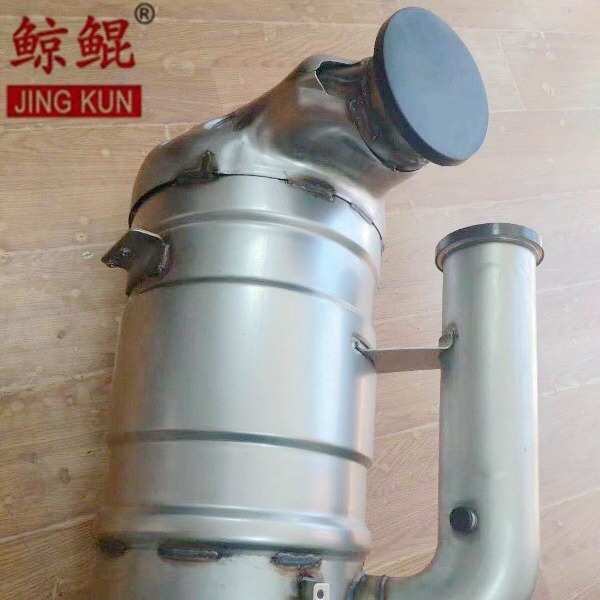 豪沃T7烧汽车消声器国六改装空壳消声器国六天然气车消声器包邮