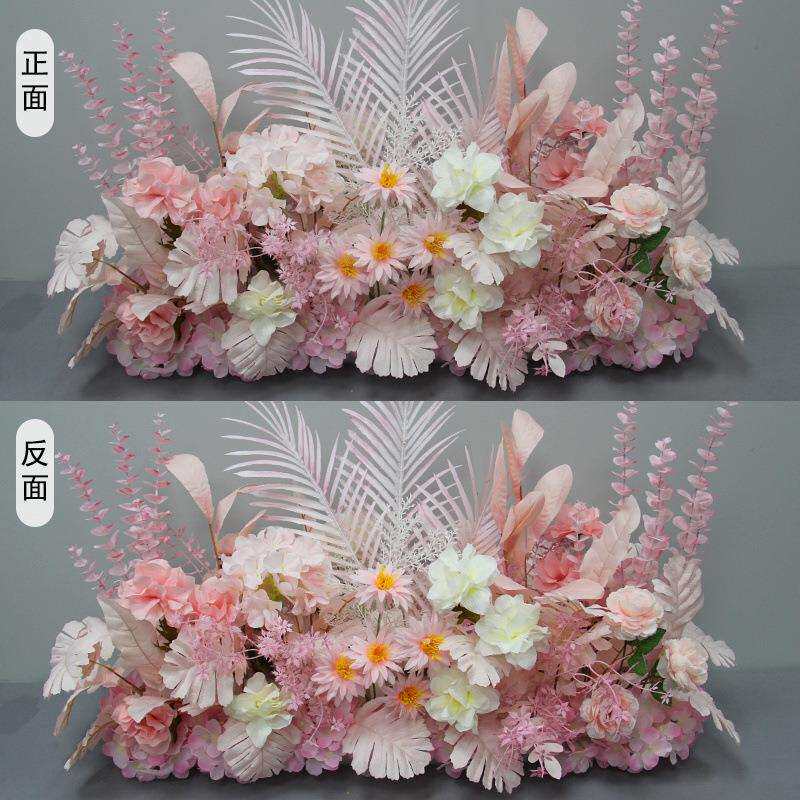 假花婚庆地排花新款t台装饰新款花路引婚礼舞台背景装饰花仿真
