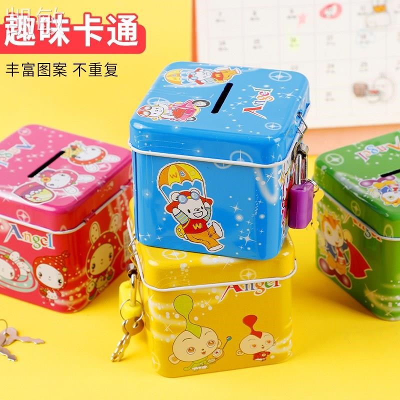创意儿童礼品铁皮带锁存钱罐学生储蓄罐生日礼物太空人防摔储钱罐