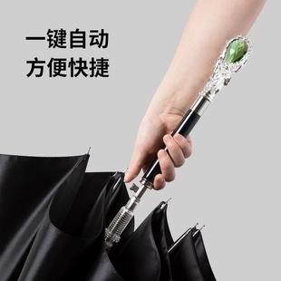 轻奢金属手动晴雨伞加厚长柄伞商务长柄高档送礼伞加固加厚