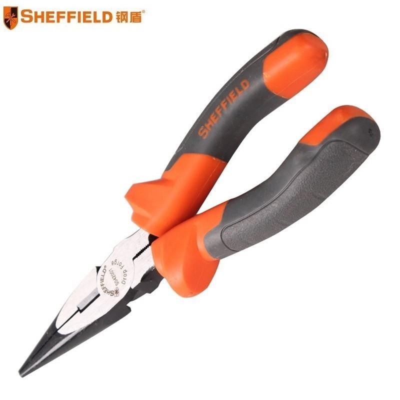 钢盾SHEFFIELD S042001 重型省力偏心尖嘴钳 6英寸