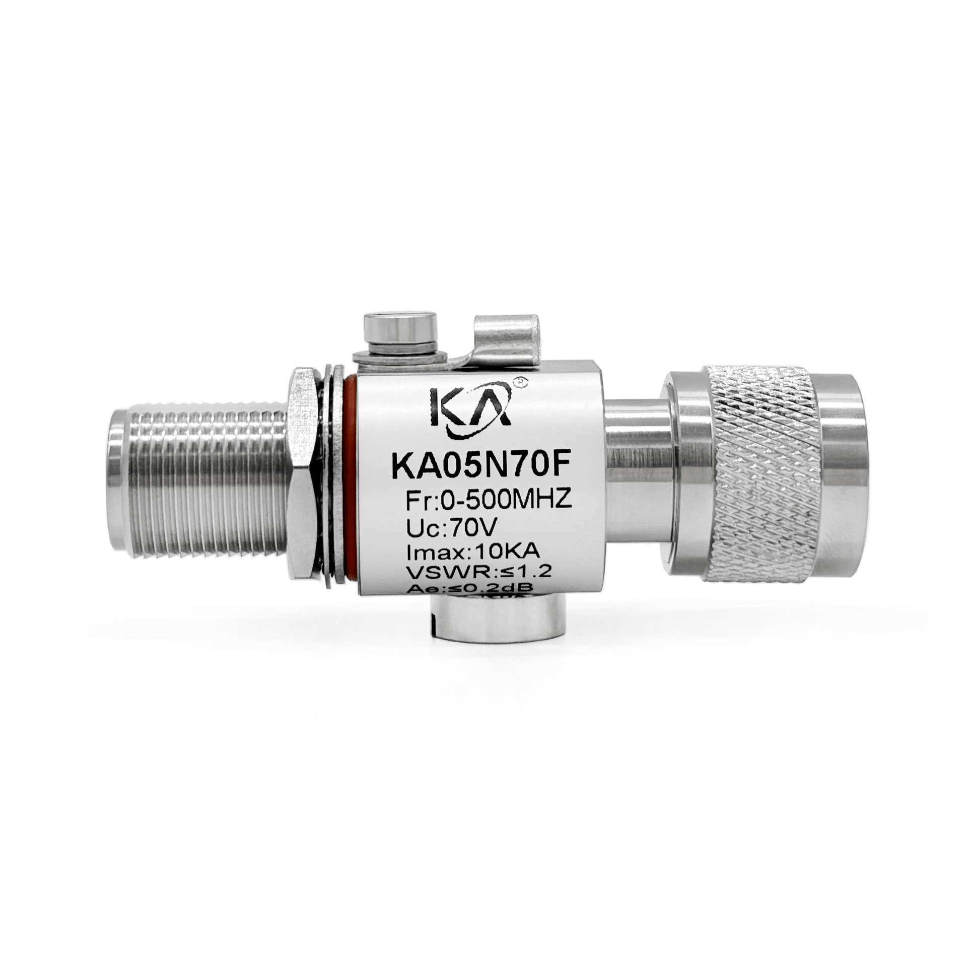 KA05N70F天馈信号浪涌保护器N-JK头公转母500W功率馈线防雷0-500M