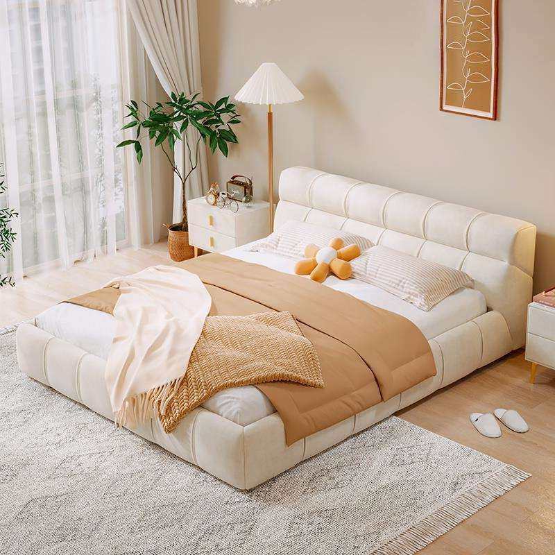 布艺床现代简约奶油风轻奢床科技布主卧2022新款榻榻米落地泡芙床,玩具/童车/益智/积木/模型,毛绒/玩偶/公仔/布艺类玩具,淘宝优惠券,粉丝福利购,淘宝优惠卷
