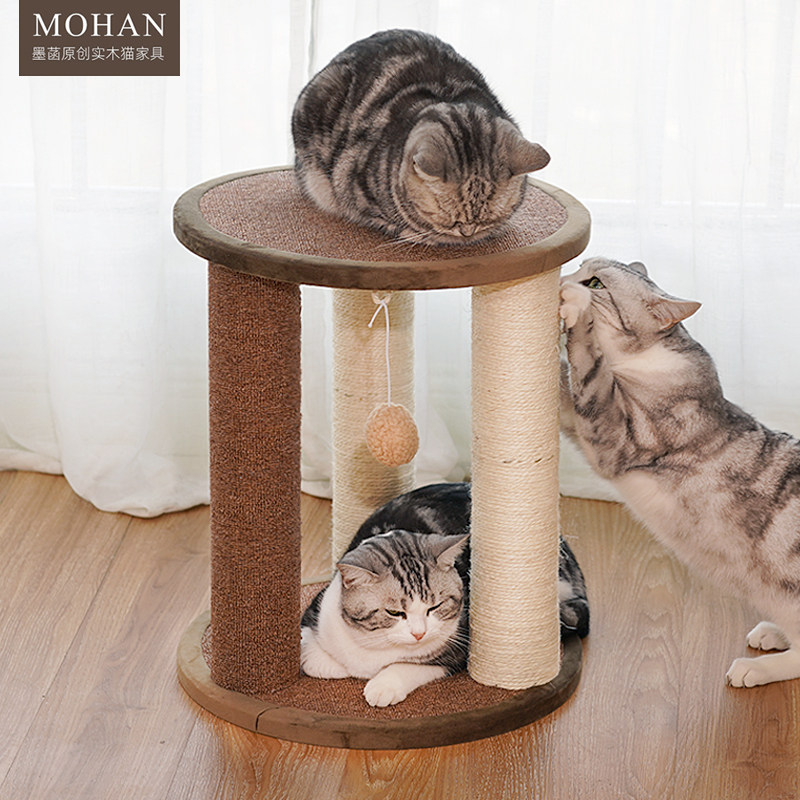 猫爬架剑麻筒用磨猫窝猫抓立猫品爪板柱逗猫玩具跳台四季通用