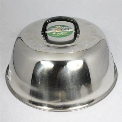 永宝锅盖不锈钢立盖加高加厚32/33/37/49cm包特大炒锅锅盖