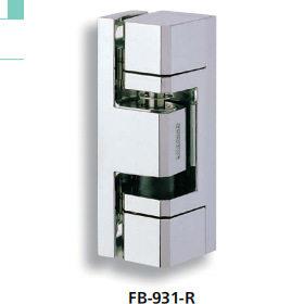 TAKIGEN FB-931 转角合页, 带可微调安装位置的长孔和垫片。