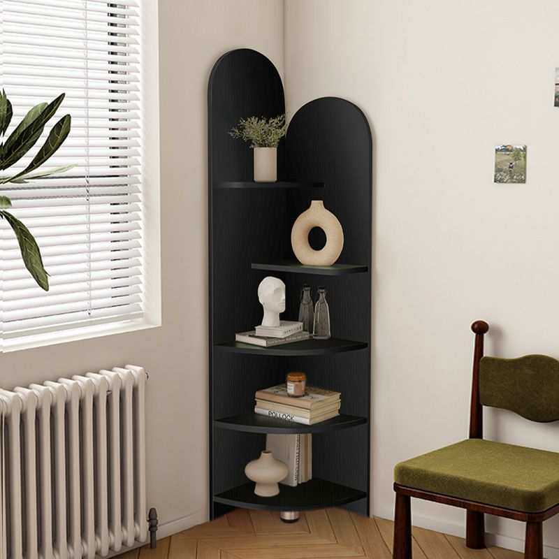 圆弧角柜转角柜拐角边柜置物柜墙边三角柜角落置物架墙角柜展示架