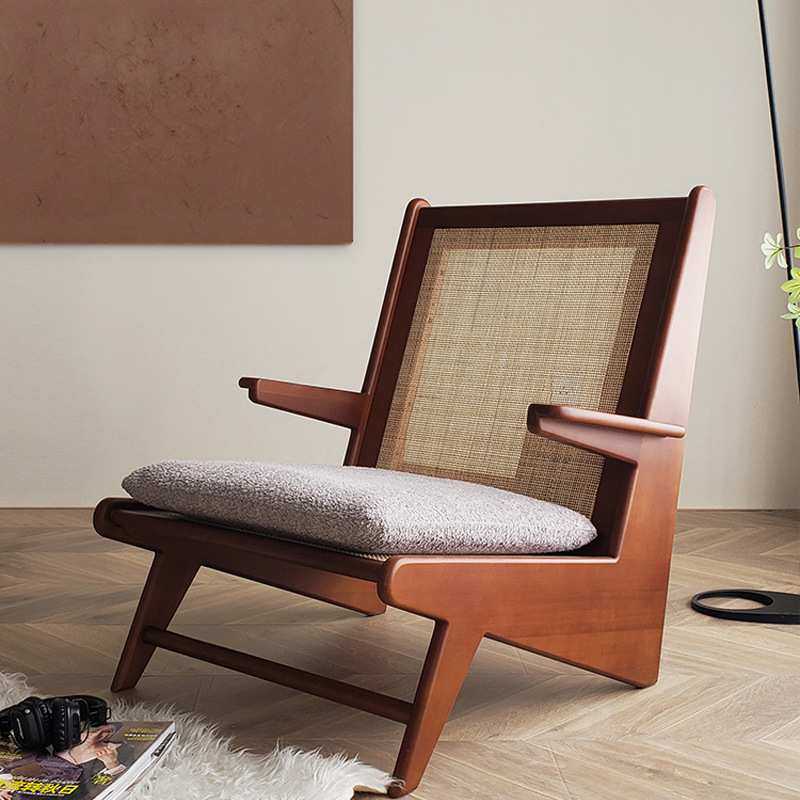 侘寂风昌迪加尔实木阳台设计师靠背ins单人休闲沙发椅客厅小户型,模玩/动漫/周边/娃圈三坑/桌游,模型制作工具/辅料耗材,淘宝优惠券,粉丝福利购,淘宝优惠卷