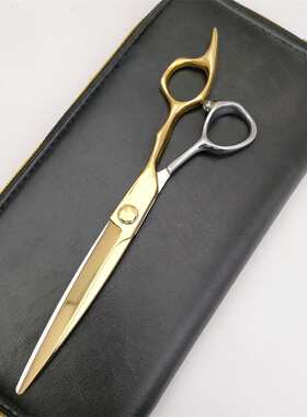 新款数控CNC美发剪刀 ADR-6.75寸平剪 金银色 机器研磨 VG10剪刀