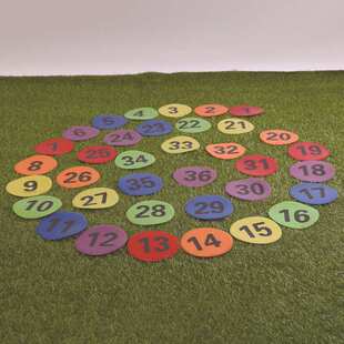 12cm数字平面地标垫平面标志碟网球标志物场地标记线训练障碍物