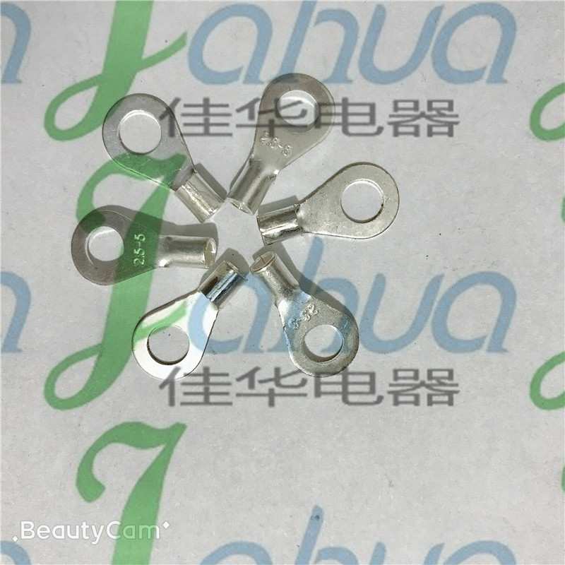 OT2.5-5冷压接线端子 线鼻子 圆形裸端子 紫铜