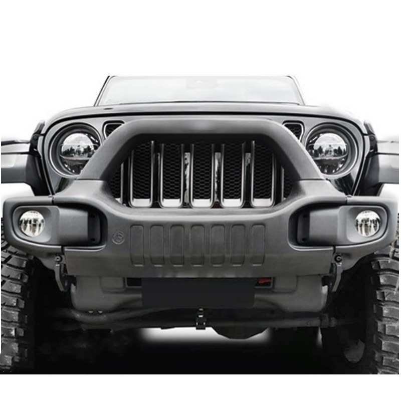 适用于Jeep牧马人加装保险前杠保险杠带U管护杆越野汽车改装件