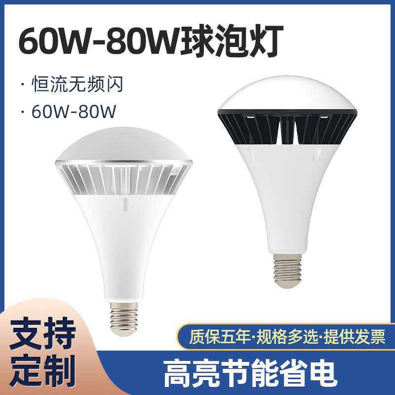 30W-80W球泡灯LED别墅室内球泡灯防水球泡灯套件厂家 灯泡