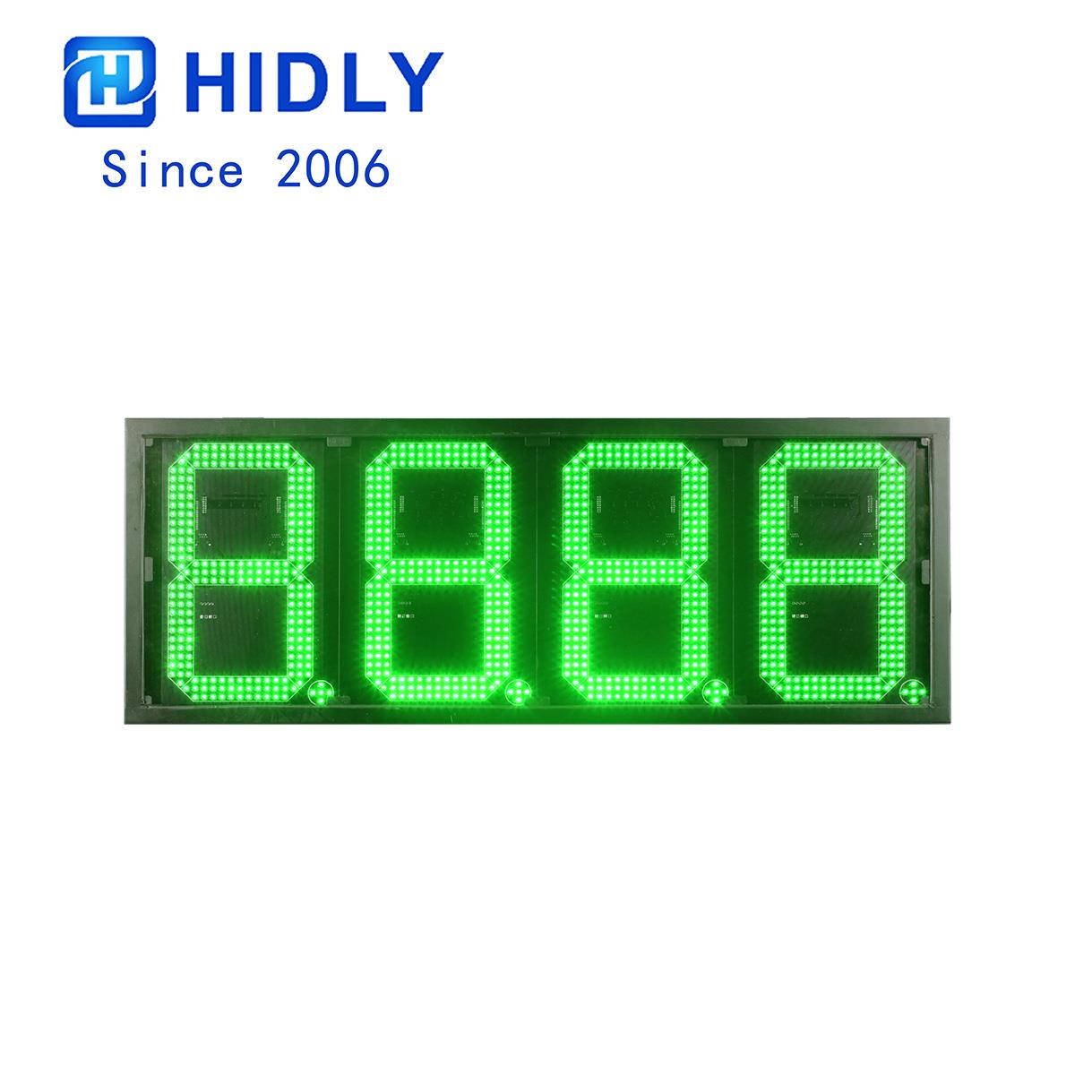12寸绿色8.888加油站招牌LED油价牌加油站价格标识牌