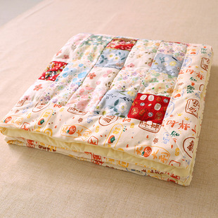 纯棉花成品百家被手工拼布幼儿园褥新生婴儿宝宝儿童四季百福被子