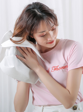 白色一次性毛巾美发店酒店专用美容院便携吸水加厚浴巾家用100片
