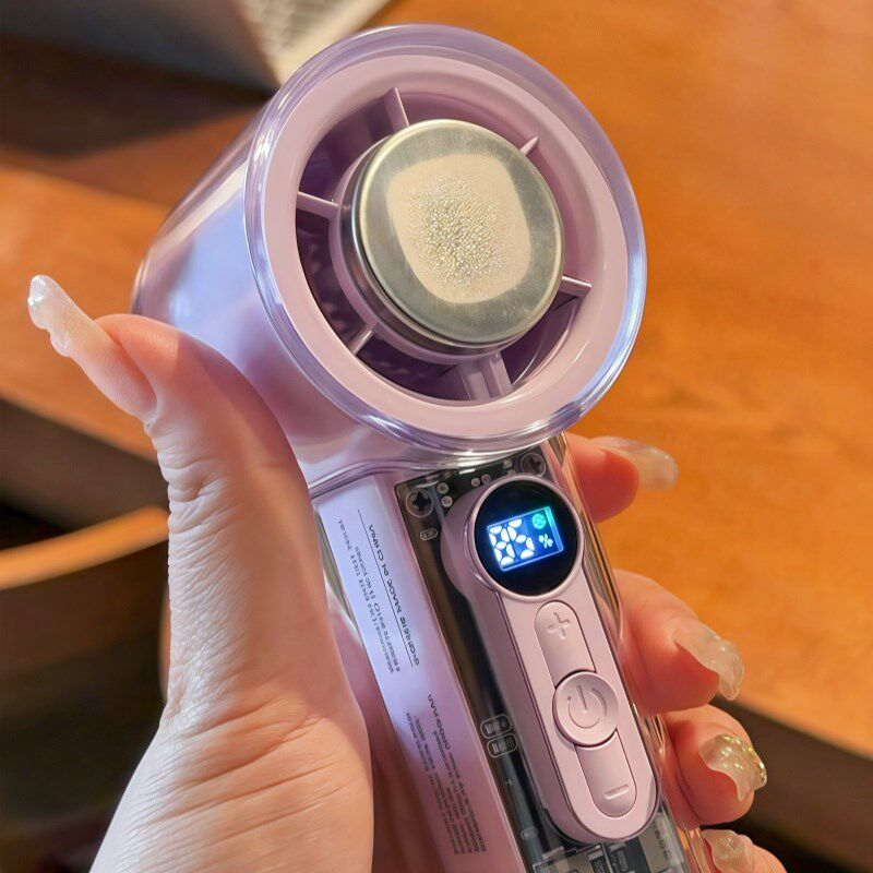 真的冰麻了!制冷风扇2025新款神器小型手持桌面大风力静音迷你扇