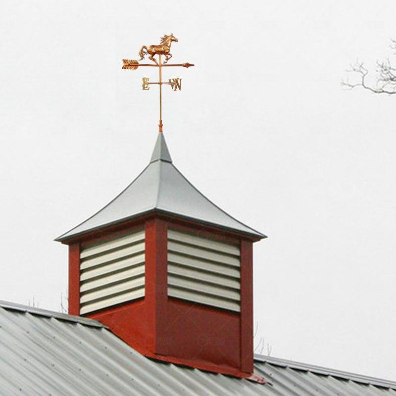 捷思(GENS)田园风格屋顶风向标接图定 制林间小屋骏马样式指示标