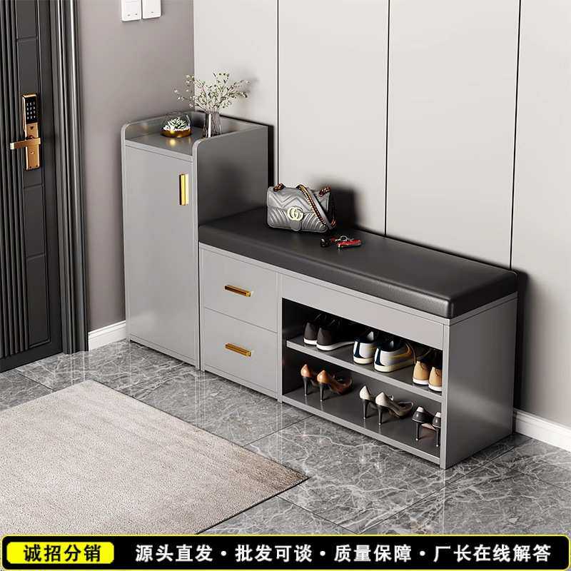 鞋柜门口一体柜轻奢家用入户玄关柜简易客厅柜鞋柜收纳柜一体靠墙