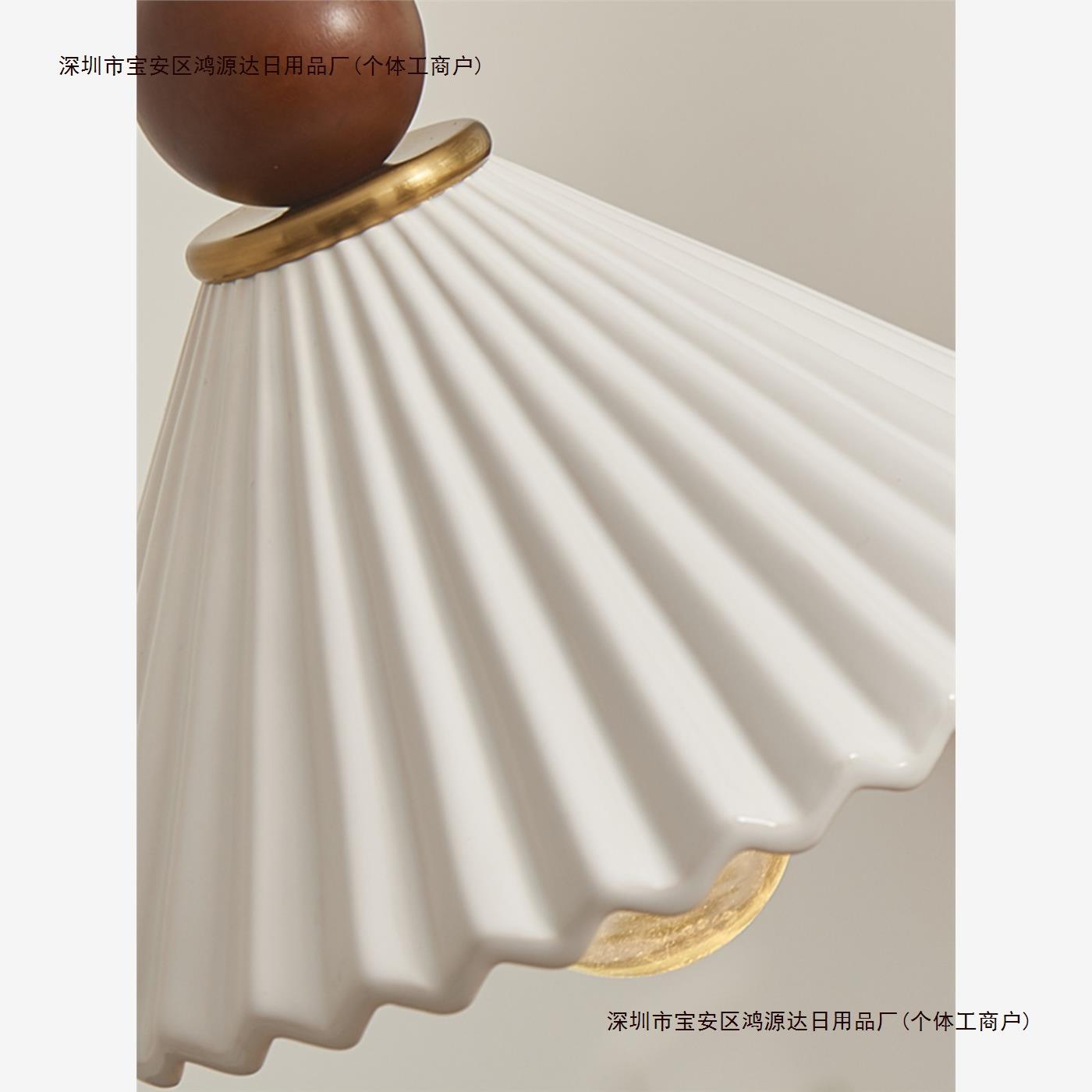 吧台复古陶瓷阳台法式百褶中古床头日式轻艺术吊灯餐厅餐桌小包邮