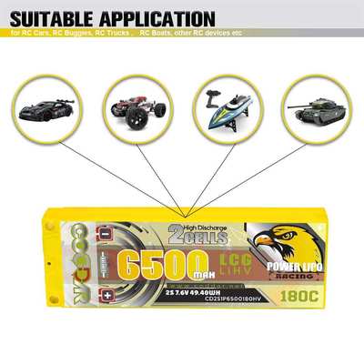 CODDAR鹰氪6500MAH 2S 7.6V 180C 1/10电房LCG低重心RC车高压电池