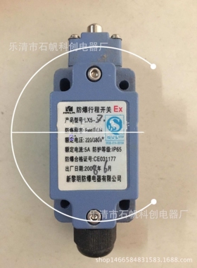 LX5-Z防爆行程开关直动柱塞型限位开关5A380V BDXZ