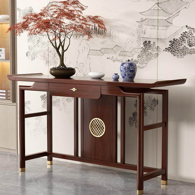 中式玄关乌金木色供桌隔断靠墙条案轻奢入户榆木禅意D制长条客厅,玩具/童车/益智/积木/模型,毛绒/玩偶/公仔/布艺类玩具,淘宝优惠券,粉丝福利购,淘宝优惠卷