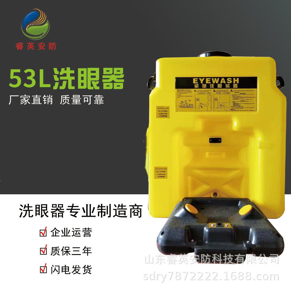 53升便携式洗眼器53L 工业用眼睛冲洗手持移动壁挂式紧急冲眼验厂