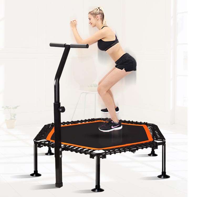 Trampoline儿童家用带吸盘跳跳床蹦蹦床弹力蹦床45英寸带升降扶手