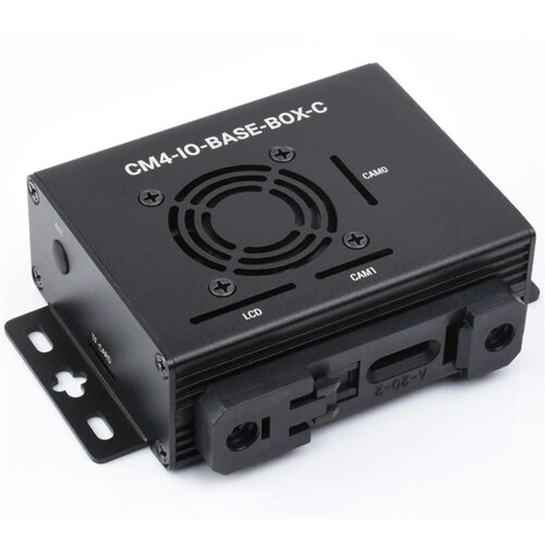 CM4-IO-BASE-BOX-C树莓派计算模块迷你主机内置微雪IO板进阶版