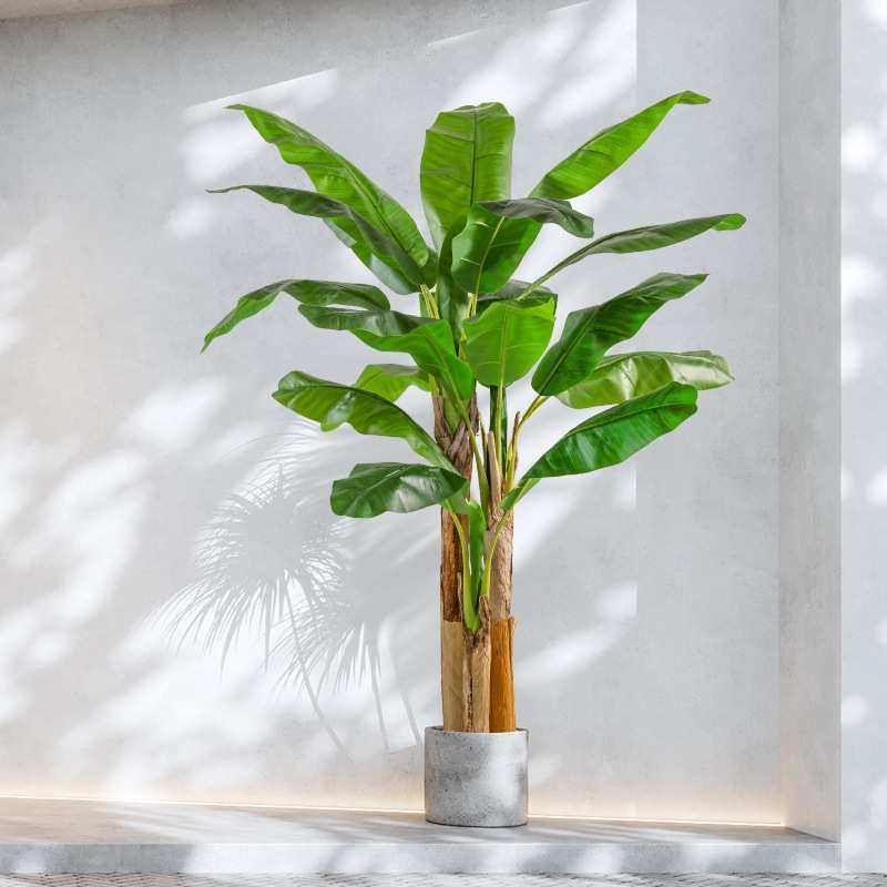 芭蕉树仿真植物落地盆栽绿植室内装饰摆件盆景美人蕉香蕉树高仿真