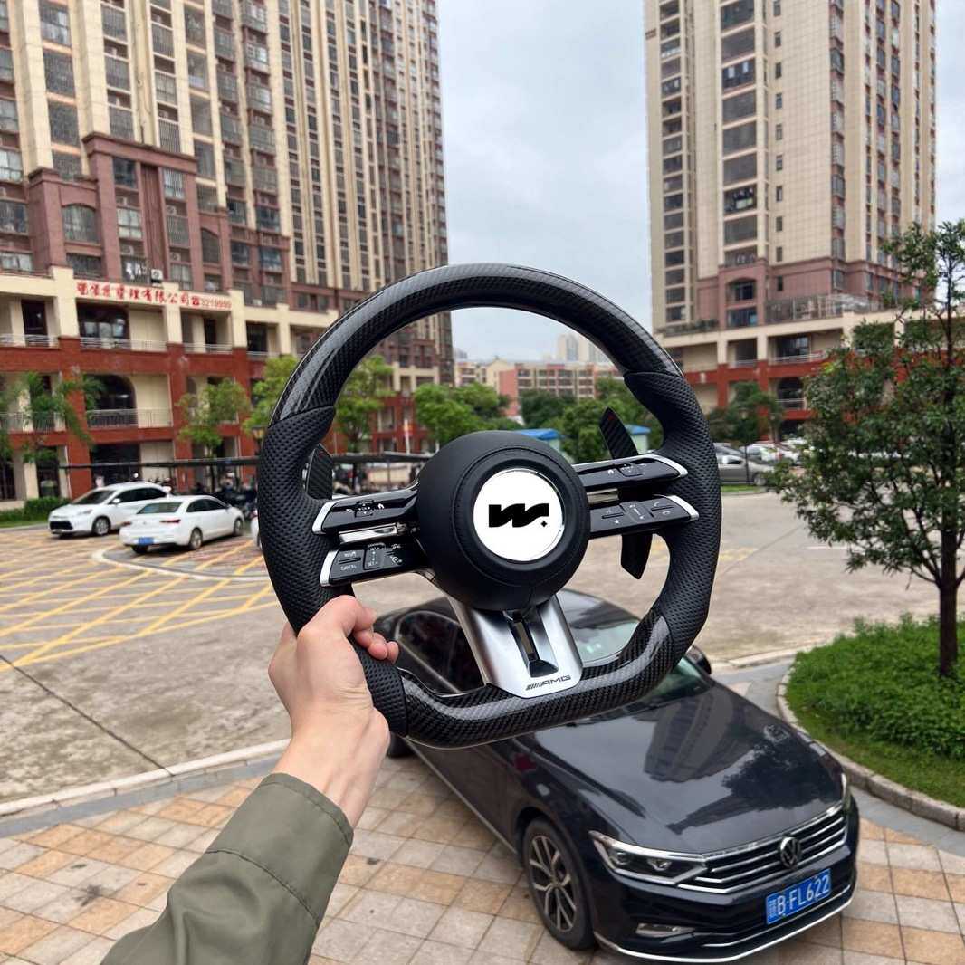 适用于奔驰A级C级E级GLA GLC GLB GLE老款改新款改装方向盘蜻蜓盘