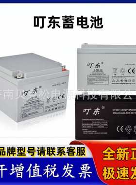 叮东蓄电池6-FMD-14 6-FM-24 12V17A100A 铅酸免维护 UPS电源电瓶