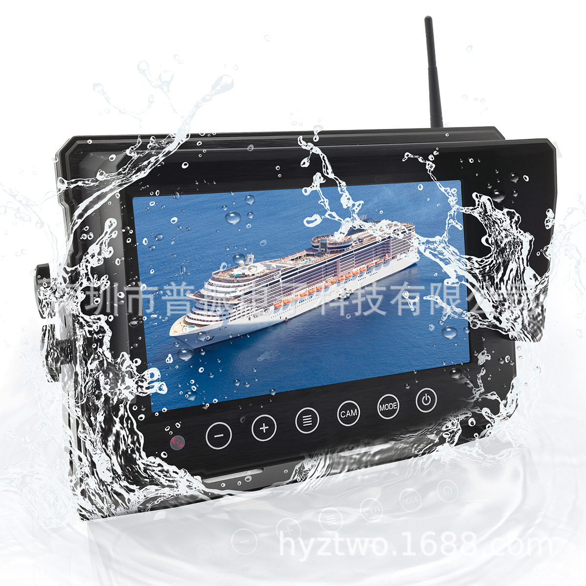 7寸9寸10.1寸防水显示器车载防震防尘显示器金属外壳AHD1080P高清