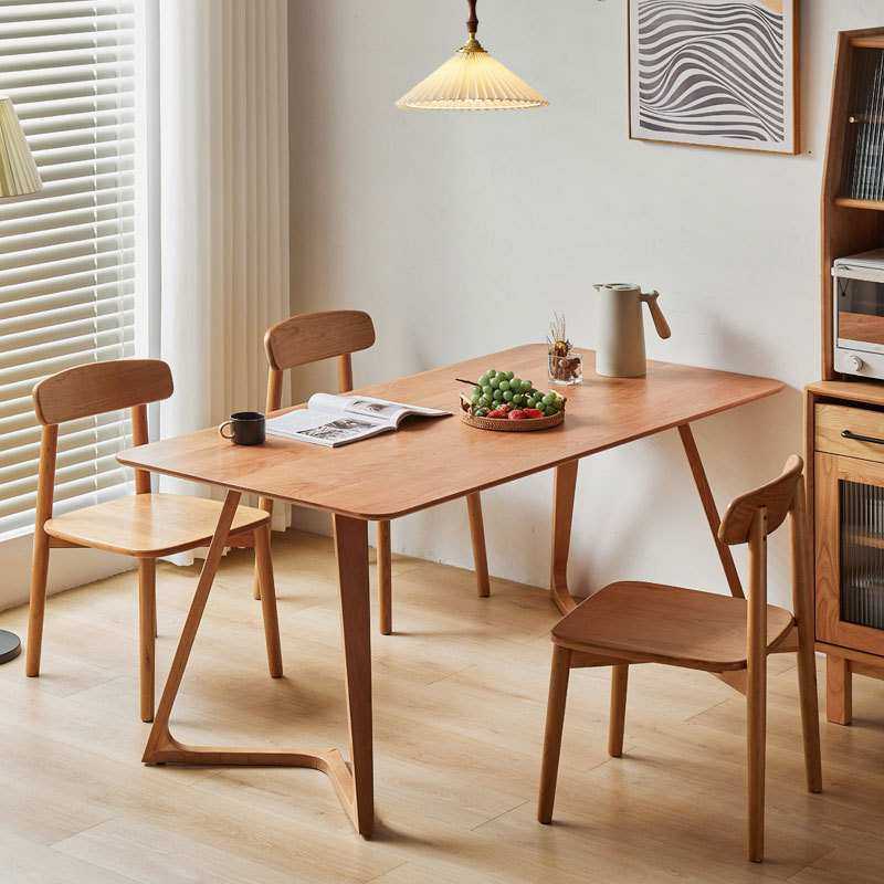 北欧全实木樱桃木餐桌椅组合现代简约型原木小户异形桌腿家用餐桌,模玩/动漫/周边/娃圈三坑/桌游,模型制作工具/辅料耗材,淘宝优惠券,粉丝福利购,淘宝优惠卷