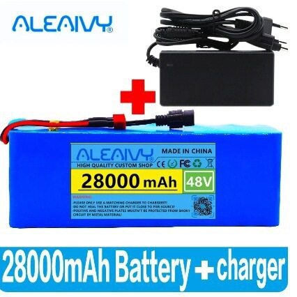 48v 锂离子电池 48V 28Ah 1000W 13S3P 锂离子电池组适用于 54.6v