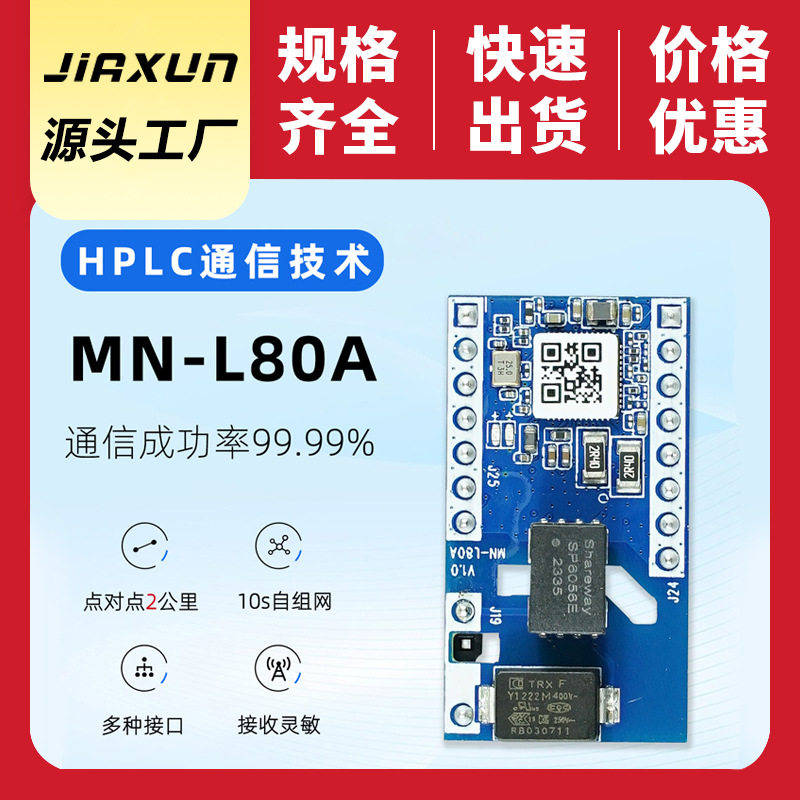 海思芯片模组电力载波智能路灯模块 工业物联网通讯PLC模组模块