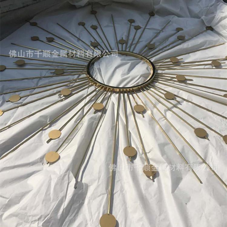 太阳镜可发光高端品质轻奢展示厅装饰镜出口欧洲别墅洗手台圆镜
