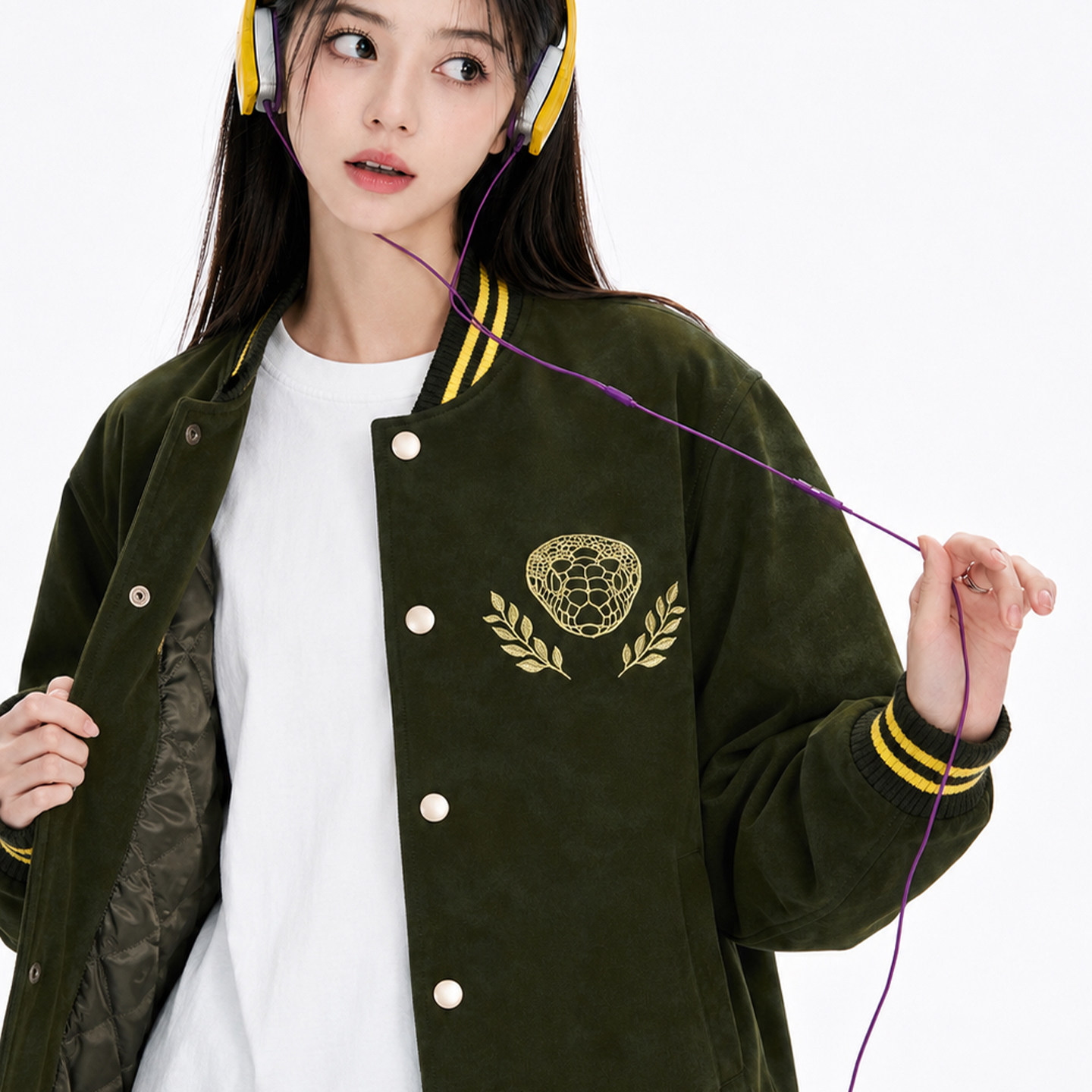 棒球服情侣男女同款克棉服外套