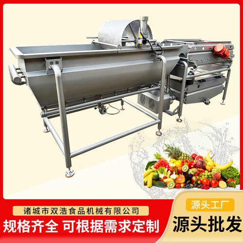 涡流清洗机土豆丝蔬菜碎香菇丁洗菜机果蔬加工清洗设备流水线清洗