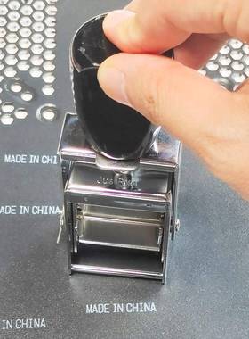 made in china印章定刻标识logo不掉色快干防水布料印章自动翻转